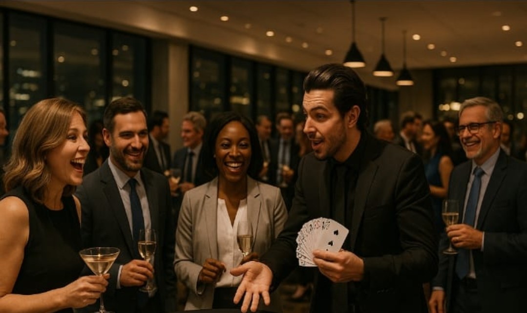 Live entertainment at a corporate gathering